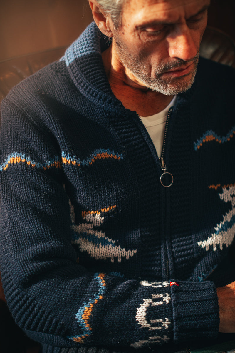 &SONS Crane Cardigan Navy – www.andsons.us