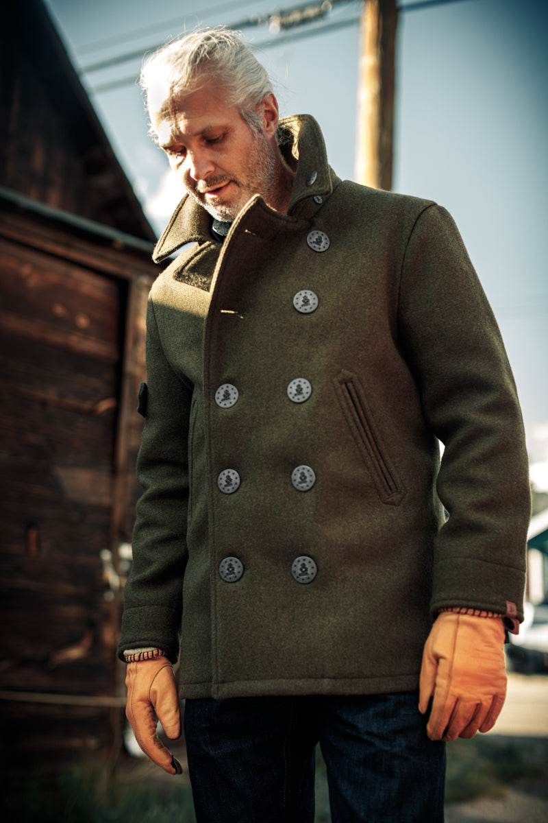 Pea coat with hood best sale