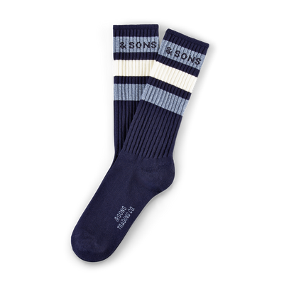 &SONS Baseline Socks Navy – www.andsons.us