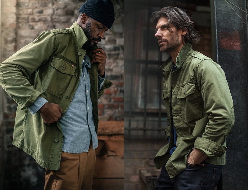 &SONS Flag Overshirt Army Green – www.andsons.us