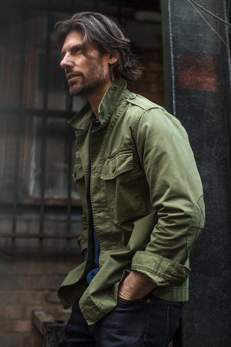 Green overshirt jacket best sale